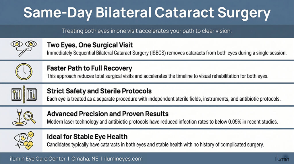 same day bilateral cataract surgery